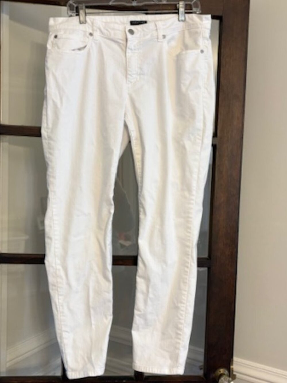 Eileen Fisher White Jeans, Size 12
